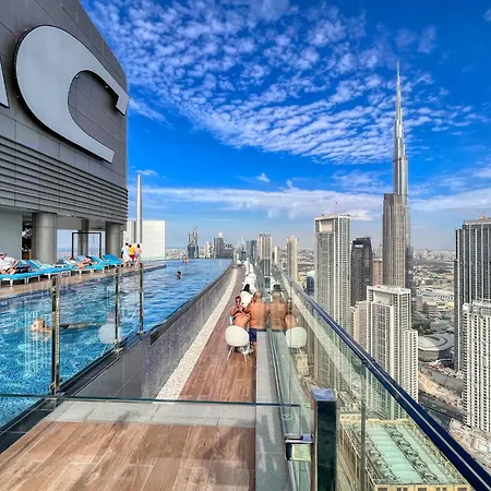Highest Infinity Pool In Downtown Dubai Apartment Exterior photo