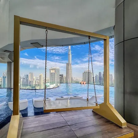 Highest Infinity Pool In Downtown Dubai Apartment Exterior photo